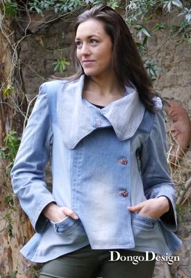 Schnittmuster Upcycling-Jeans-Jacke