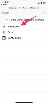 ZIP Datei unter Apple iOS öffnen